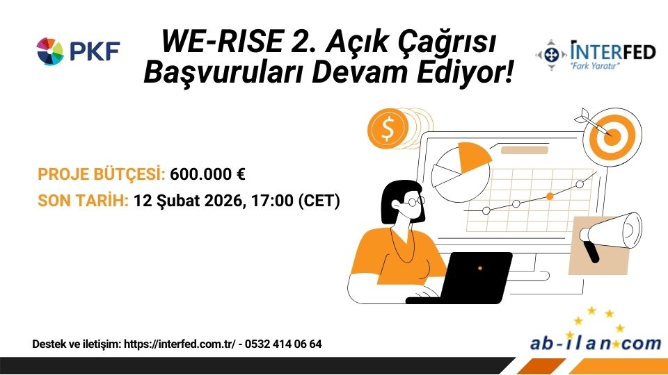 WE-RISE 2. Açık Çağrısı Başvuruları Devam Ediyor!